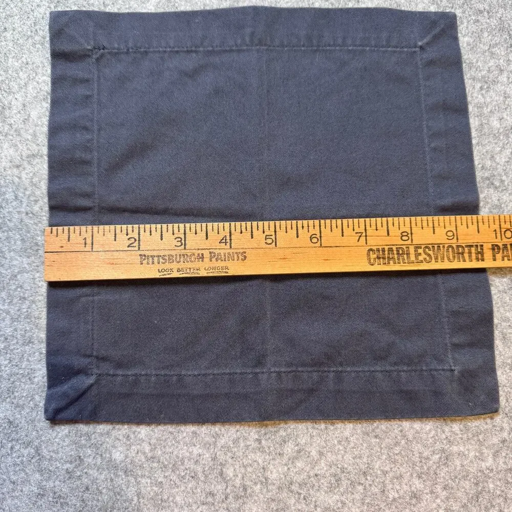 RH Restoration Hardware Hotel Cotton Navy Cocktail Napkins Set of 12